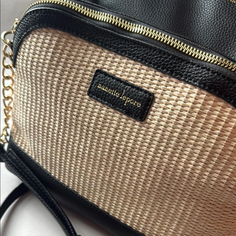 nanette lepore Black and Tan Crossbody Bag and Shoulder tote set - Picture 2 of 8